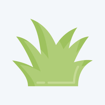 recommend clip art: Icon Lawn. suitable for City Park symbol. flat style. simple design editable. design template vector. simple illustration