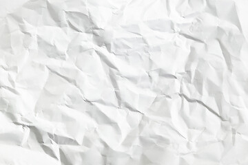 white crumpled paper texture background. background with scattered overlay of crumpled papers. Top view of white crumpled paper texture backgroundwrinkled white paper as texture. White crumpled paper 