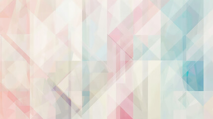 Abstract Geometric Background in Pastel Tones with Modern Design - obrazy, fototapety, plakaty