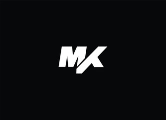 MK abstract logo design and creative logo
