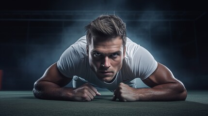 Player's intense concentration evident in their focused stance, displaying determination and readiness for the upcoming challenge on the field.
