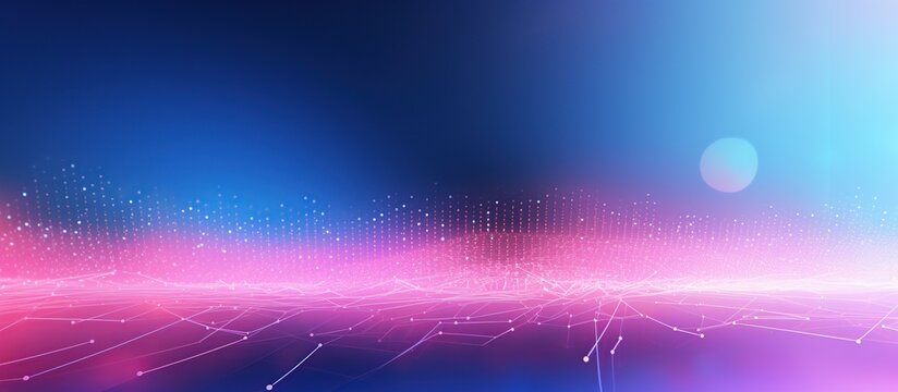 Abstract background with pink and blue wave design