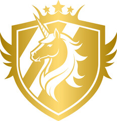 Golden royal majestic crest