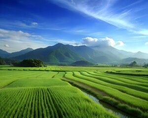 Fototapeta premium rice field
