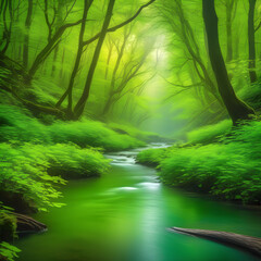 Lush Forest Stream
