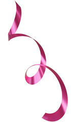 3d render of pink confetti flying.