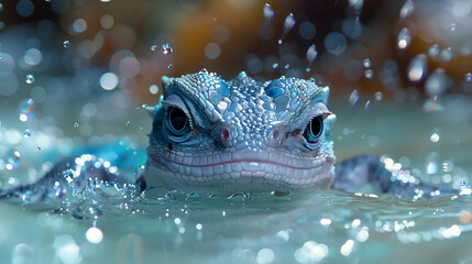 Water Dragon in the water UHD Wallpaper