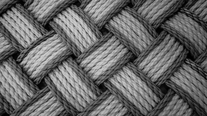 woven rope mat background 
