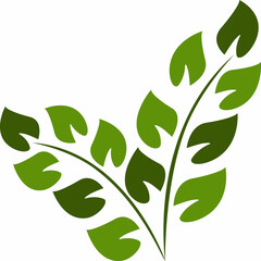 Leaf plant abstract illustration