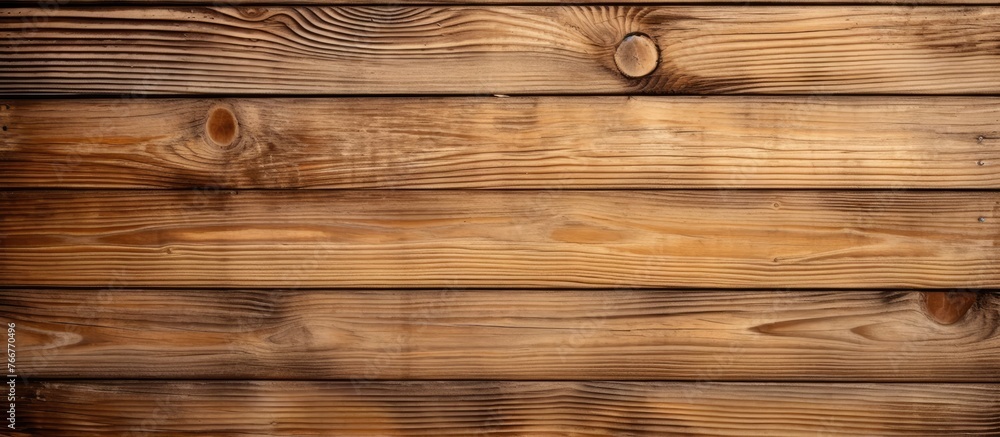 Poster detailed view of a wooden wall with prominent knots and textures adding character and depth
