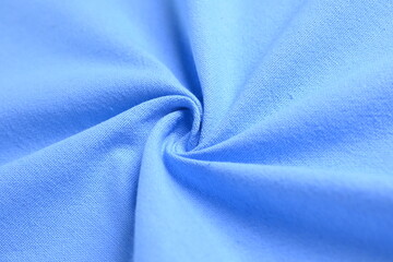 blue cotton texture color of fabric textile industry, abstract image for fashion cloth design background