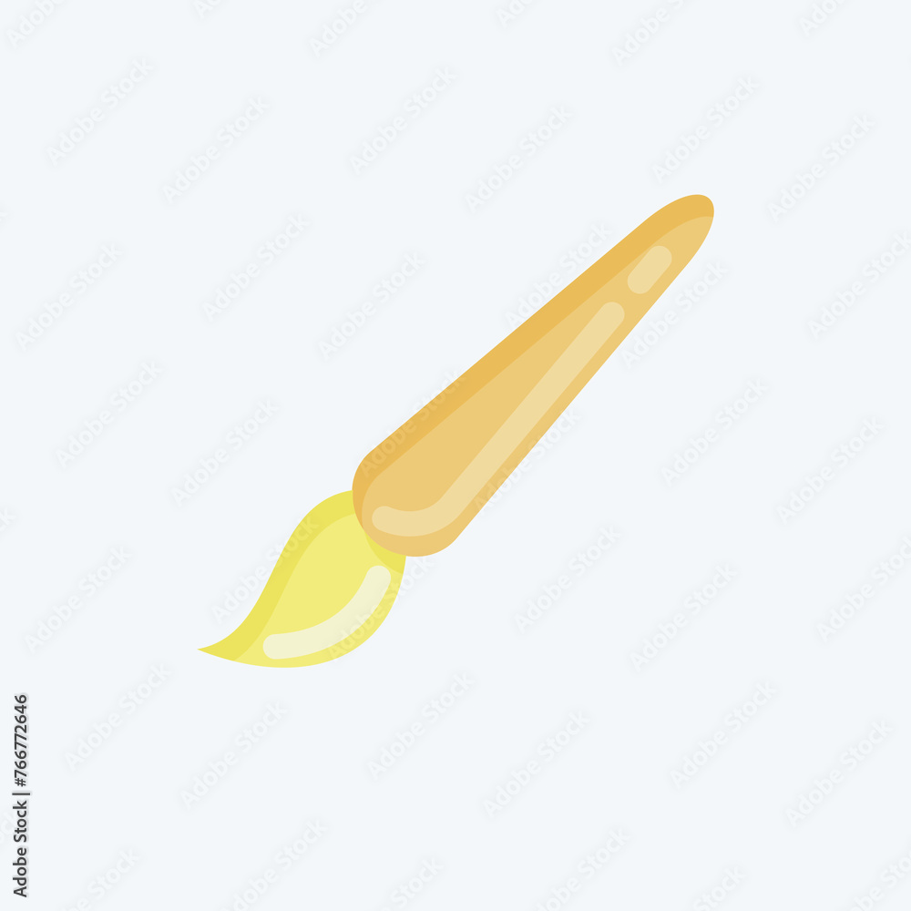 Fototapete icon paint brush. related to graphic design tools symbol. flat style. simple design editable. simple