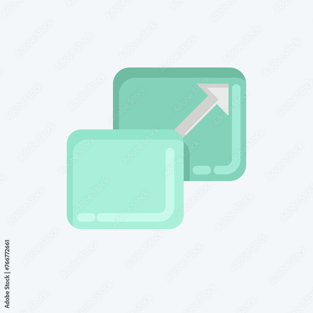 Poster Icon Scale. related to Graphic Design Tools symbol. flat style. simple design editable. simple illustration. simple vector icons