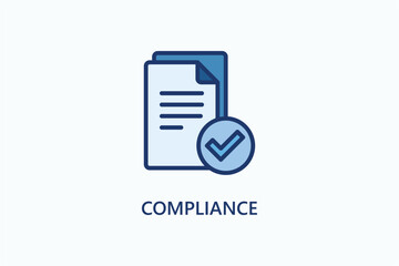 Compliance vector, icon or logo sign symbol illustration