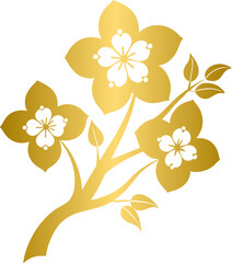 Golden flower, golden Golden Cherry Blossom