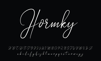 Signature Font Calligraphy Logotype Script Brush Font Type Font lettering handwritten