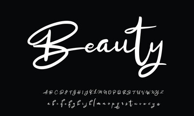 Signature Font Calligraphy Logotype Script Brush Font Type Font lettering handwritten