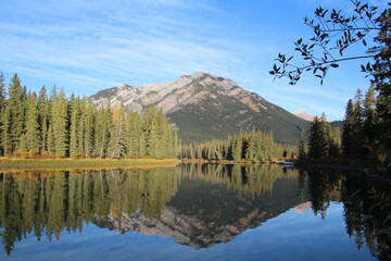 Reflections On The Bow River, Banff National Park, Alberta