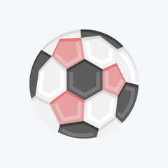Icon Soccer Ball. related to Sports Equipment symbol. flat style. simple design editable. simple illustration