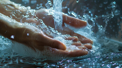 Clean Hands: Hygienic Washing Under Running Water