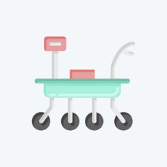 Icon Moon Rover. related to Space symbol. flat style. simple design editable. simple illustration