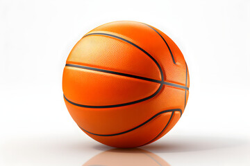 basketball ball on a white background. sports equipment