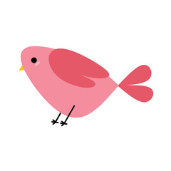 Cute bird abstract style