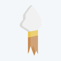 Icon Spear. related to Prehistoric symbol. flat style. simple design editable. simple illustration