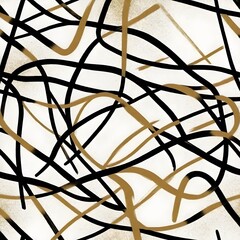 black and gold zebra texture pattern design art work.