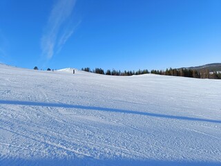 ski resort in winter, North of Sweden  - 766779248