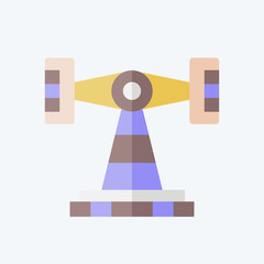 Icon Roll O Plane. related to Amusement Park symbol. flat style. simple design editable. simple illustration