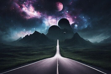 Dark series  road to surreal galaxy
