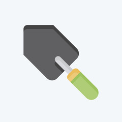 Icon Trowel. related to Building Material symbol. flat style. simple design editable. simple illustration