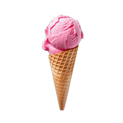 Create A High quality pink Ice cream scoop on white background