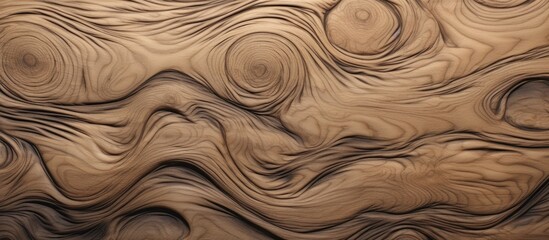 A detailed close-up of a wooden texture showcasing a captivating and complex pattern - obrazy, fototapety, plakaty