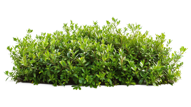 Myoporum Parvifolium bush isolated on transparent background