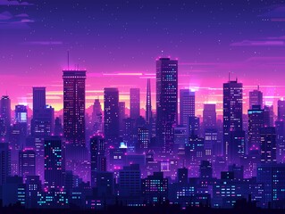 Fototapeta premium A quiet cityscape at dusk, reflecting the calm and beauty of urban twilight. Generative AI