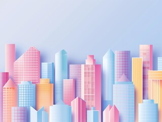 Obraz premium A quiet cityscape at dusk, reflecting the calm and beauty of urban twilight. Generative AI