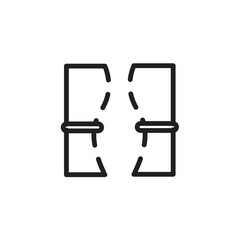 Curtain Fabric Home Line Icon