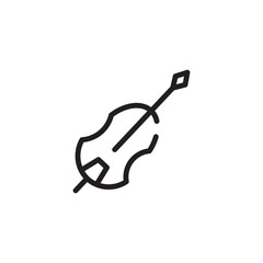 Music Bass Symphony Line Icon