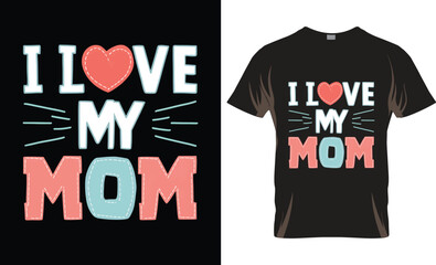 Mother's day typography t-shirt design,Mother's day t-shirt design, My mother is my heart, Happy Mother's Day 2024, mom t-shirt design,vector, illustration,16