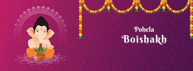 
Pohela Boishakh | festival of | Pohela Boishakh banner, bengali new year, Suvo Noboborsho, Flat illustration of |  social media post. greeting, card, banner, story, post, Happy Bengali New Year, 1431