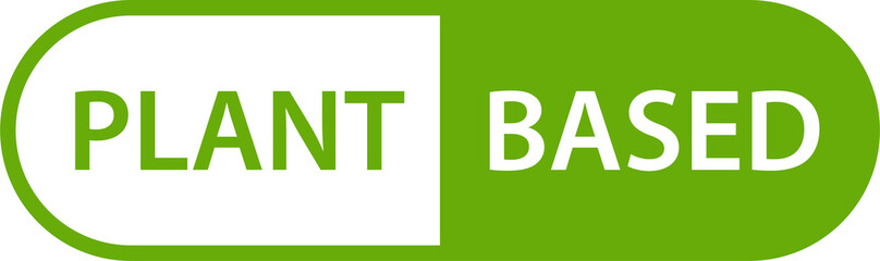 Plant based icon healthy food symbol vegan badge, vegetarian sign for graphic design, logo, website, social media, mobile app, UI illustration