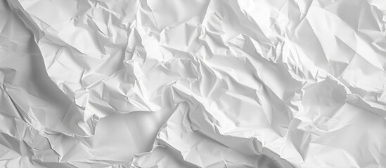 texture of crumpled and creased white paper poster - obrazy, fototapety, plakaty