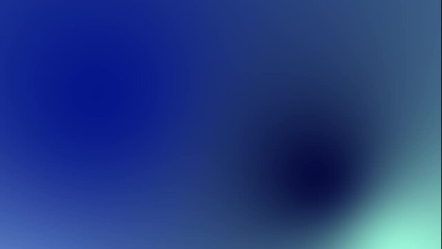 Abstract animated color gradients background. Blue light flashes and moves against a dark blue background. Seamless loop. High quality 4k footage
