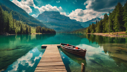 Obraz premium lake in the mountains