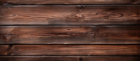 Obraz na płótnie Canvas Detailed close-up view of a wooden wall showing rich wood grain patterns and textures