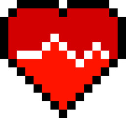 Heart Pixel Illustration
