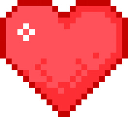 Obraz premium Heart Pixel Illustration