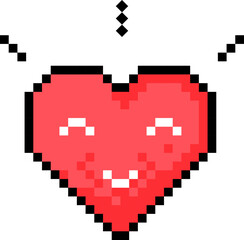 Heart Pixel Illustration